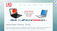 Desktop Screenshot of laptoprepairdorking.co.uk