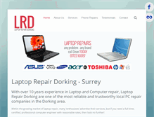 Tablet Screenshot of laptoprepairdorking.co.uk